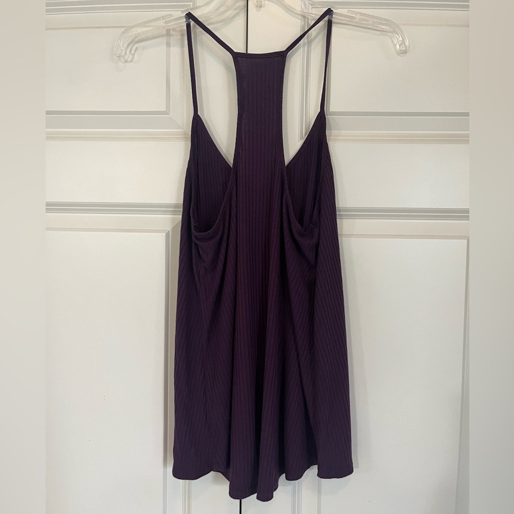 Express One Eleven Purple Racer Back Tank Top, Size Medium - Picture 2 of 6